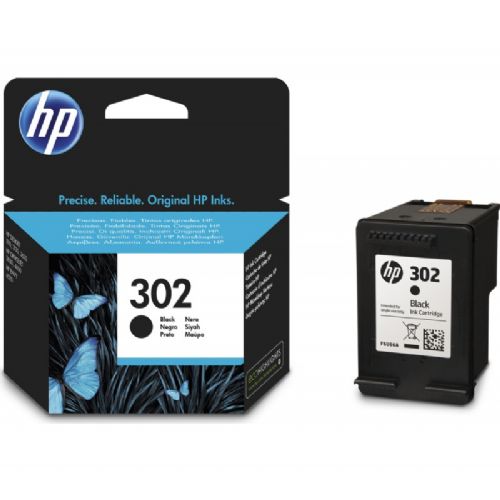 CARTUCCIA HP 302 NERO F6U66AE ORIGINALE